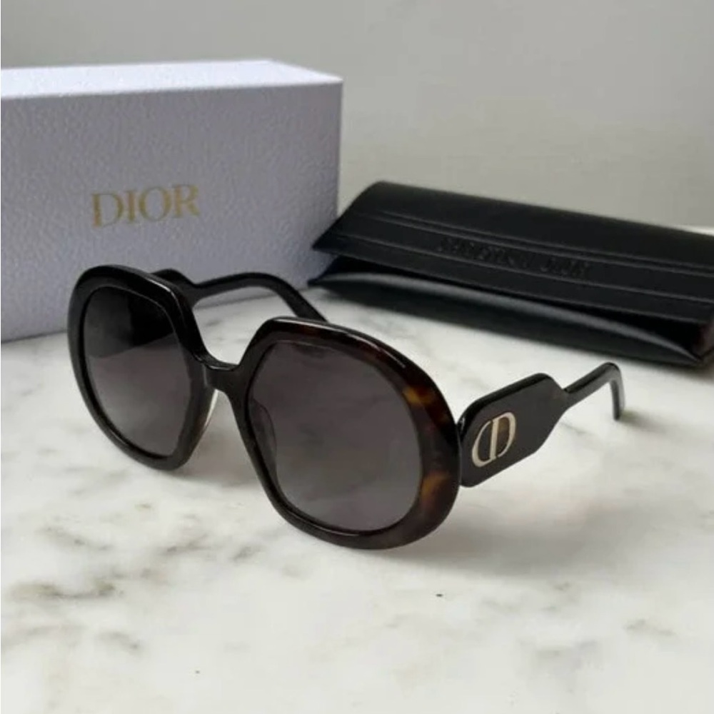 NEW Dior Bobby R1U Oversized Sunglasses in Havana Brown
